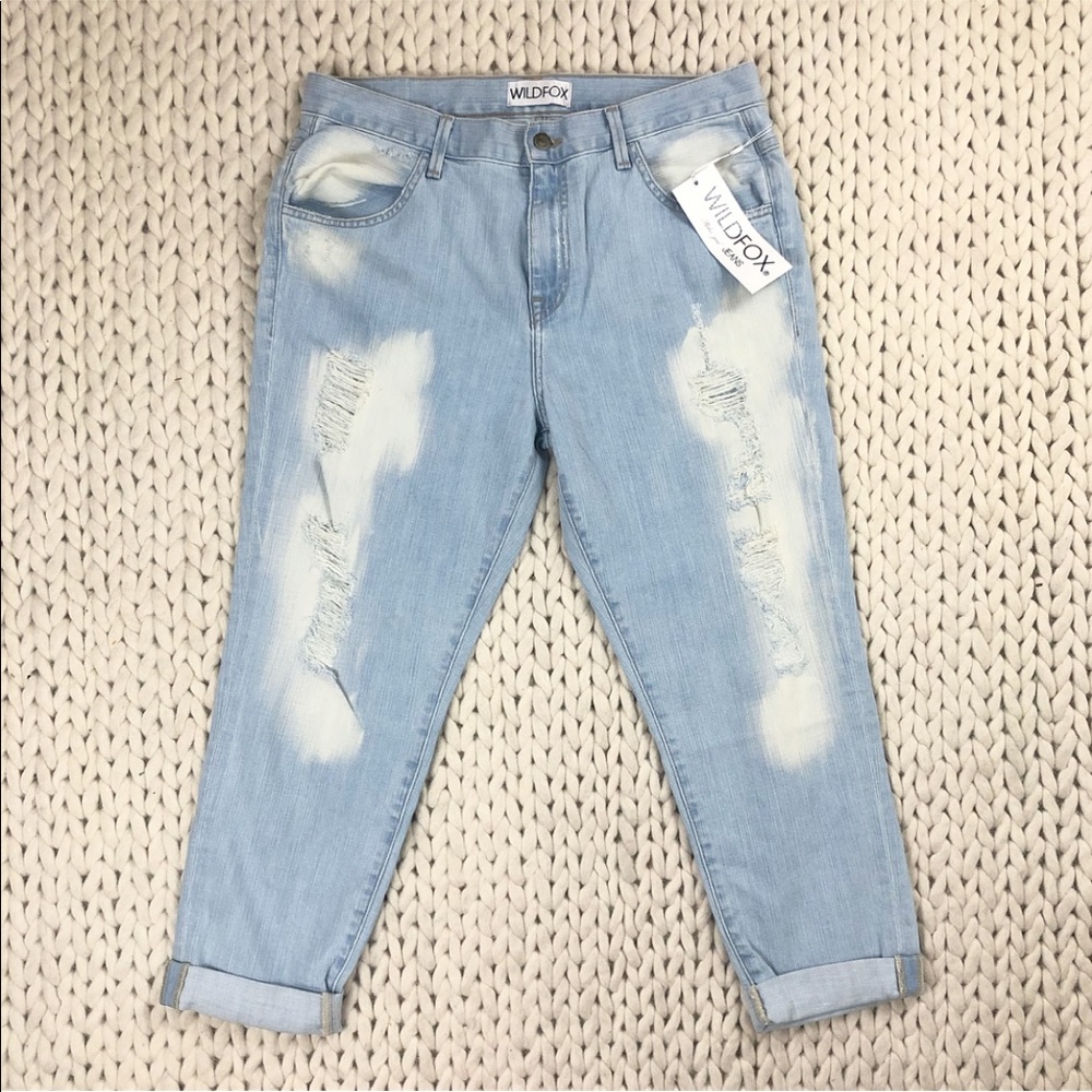 Final Price Wildfox Bleached Light Wash Jeans